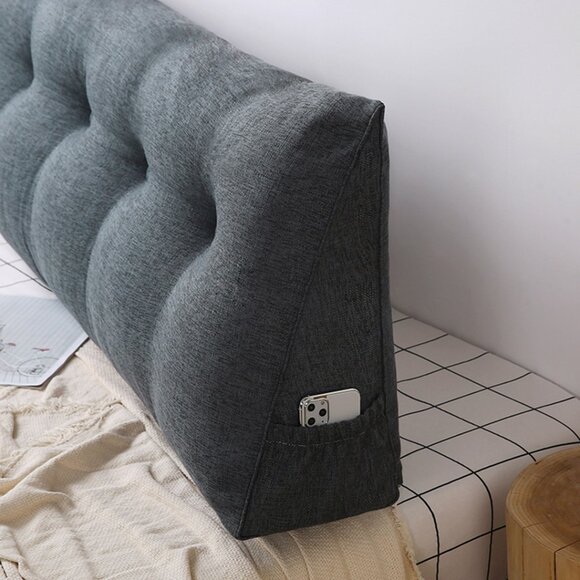 SOGA 100cm Dark Grey Tatami Cushion Pillow - Picture 8 of 16